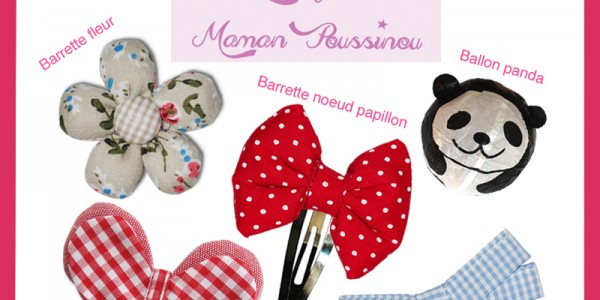 Des jolies barrettes pour les Poussinettes (et leurs mamans) – Cadeau dedans