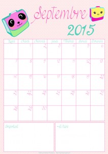 Lire la suite à propos de l’article DIY : le calendrier du mois de septembre 2015 à imprimer