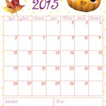 DIY : le calendrier du mois d’octobre 2015 à imprimer
