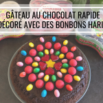 Moelleux au chocolat rapide et facile décoré avec des bonbons Haribo – Recette