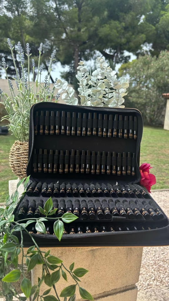 Mallette de plus de 140 échantillons de parfums Chogan Une nouvelle aventure professionnelle Chogan